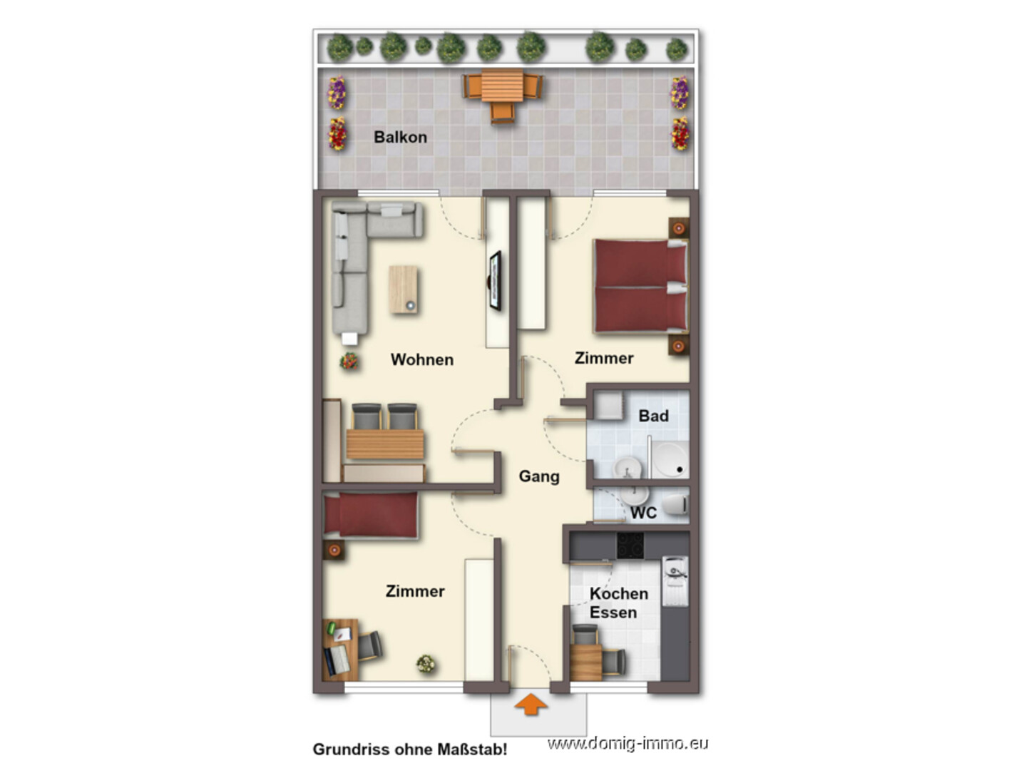 Grundriss ohne Maßstab