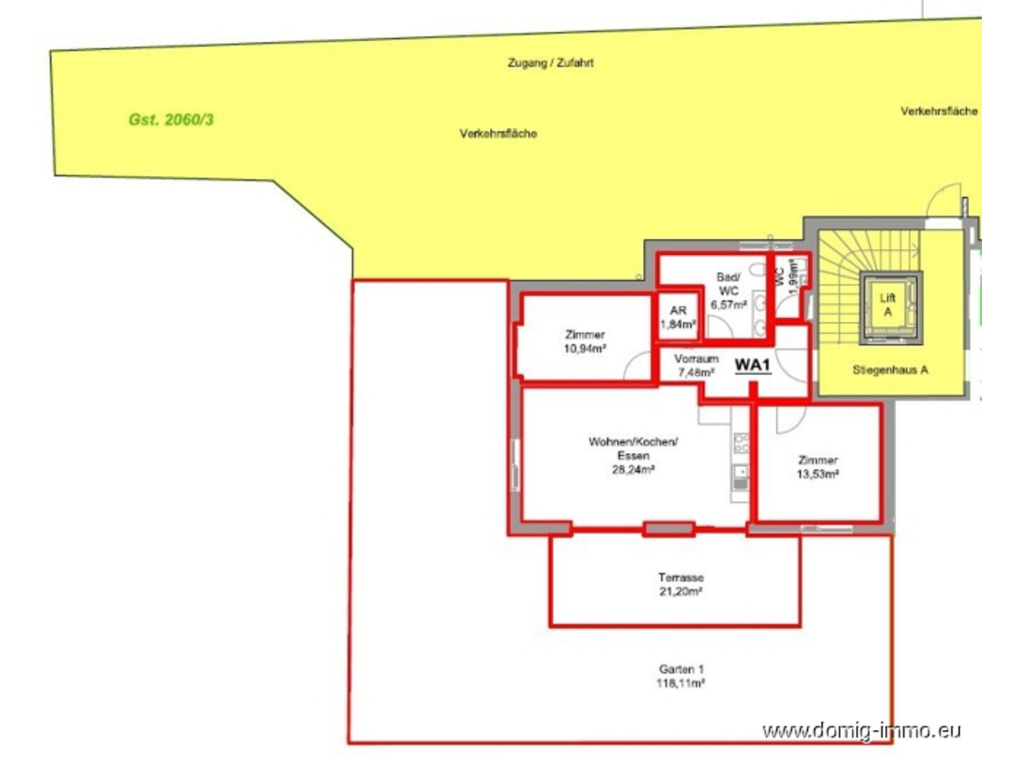 Grundriss | Haus A - TOP 1