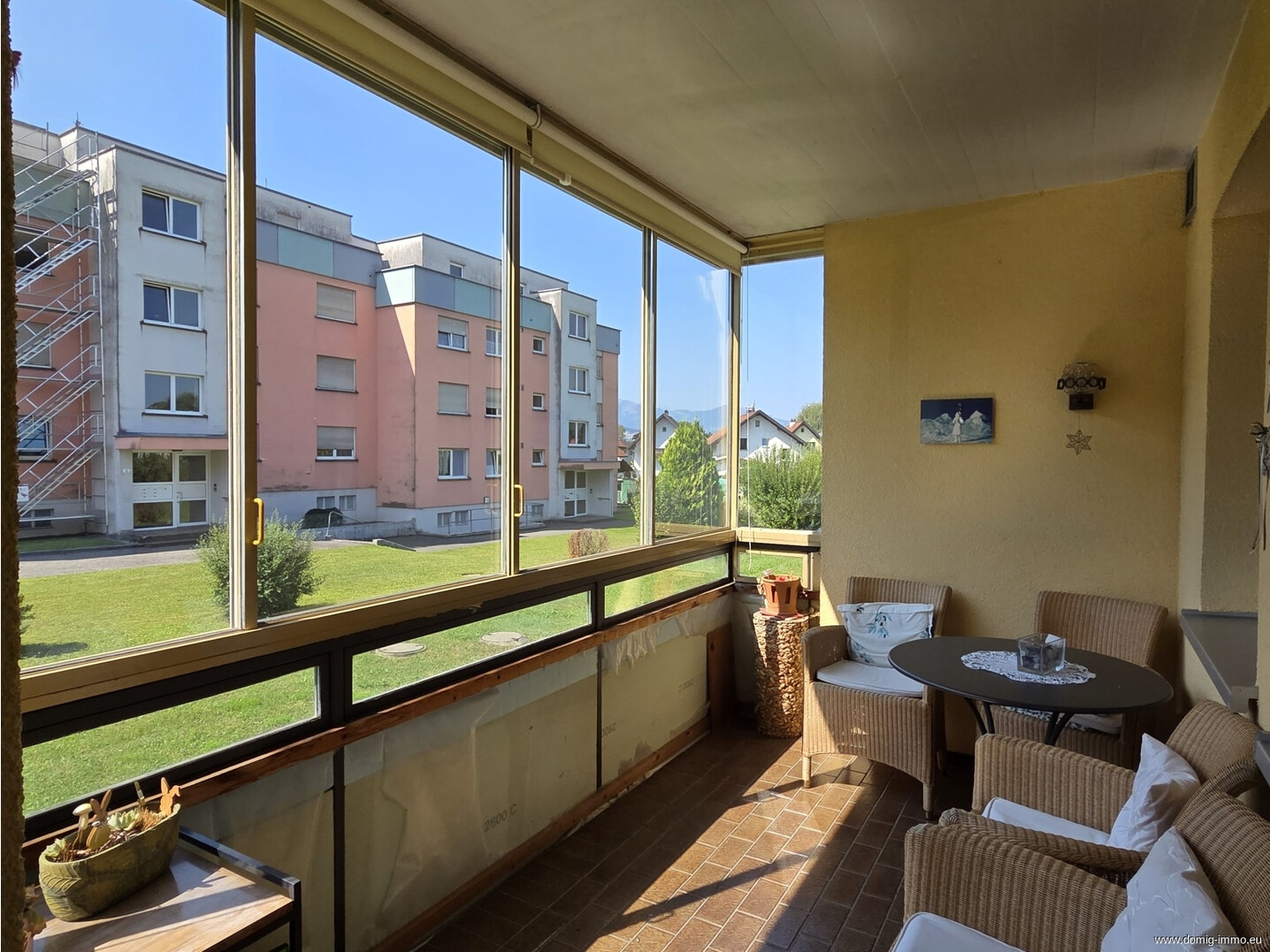 Balkon verglast