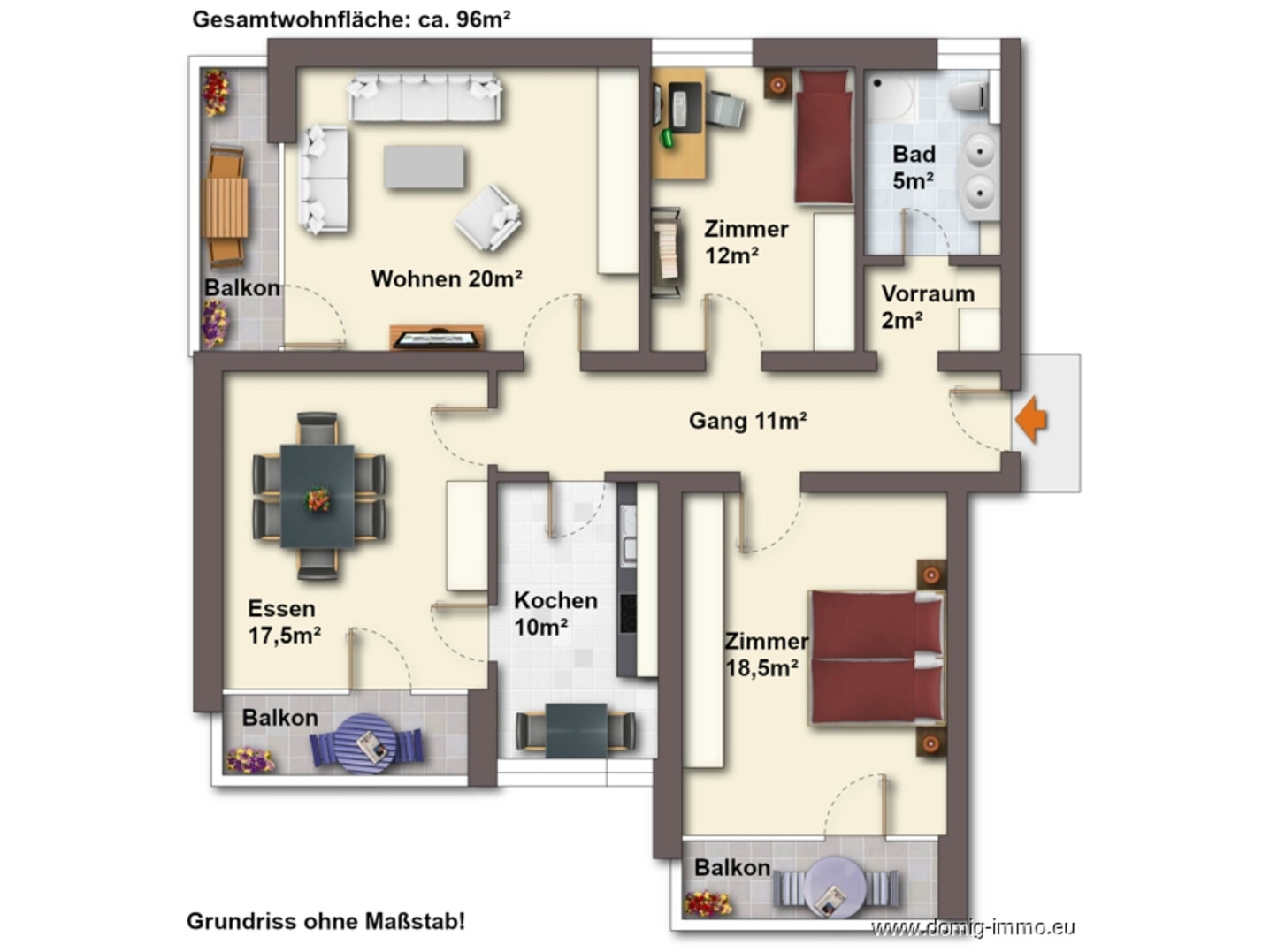 Grundriss ohne Maßstab