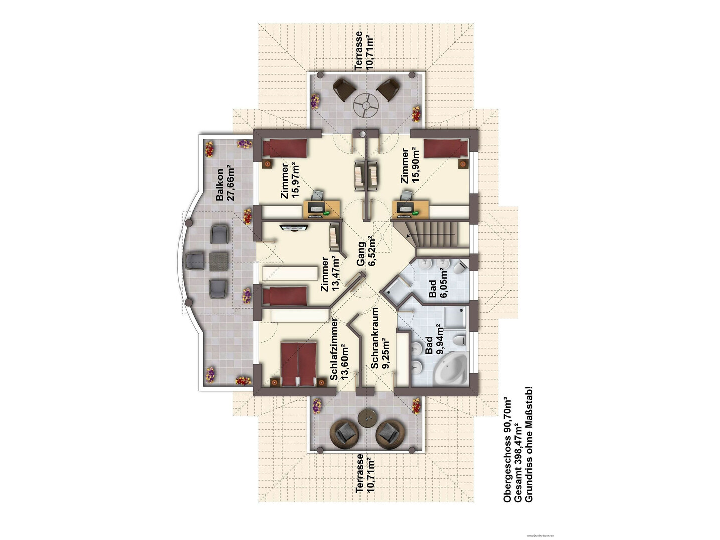 Grundriss Obergeschoss