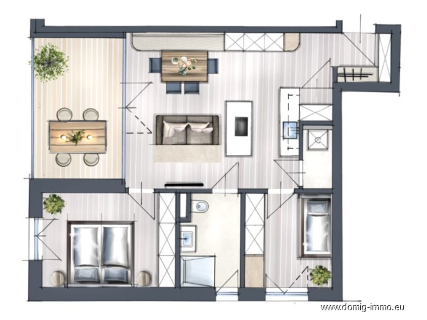 Grundriss ohne Maßstab