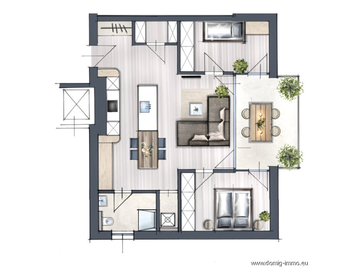 Grundriss ohne Maßstab