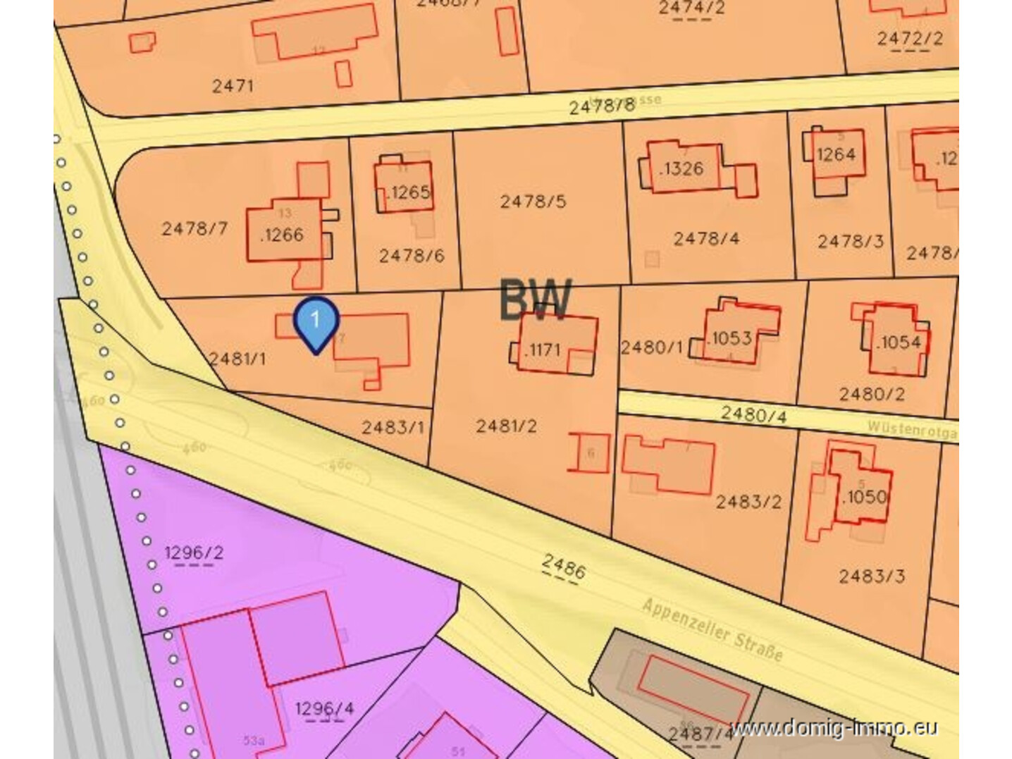 Lageplan / Widmungsplan