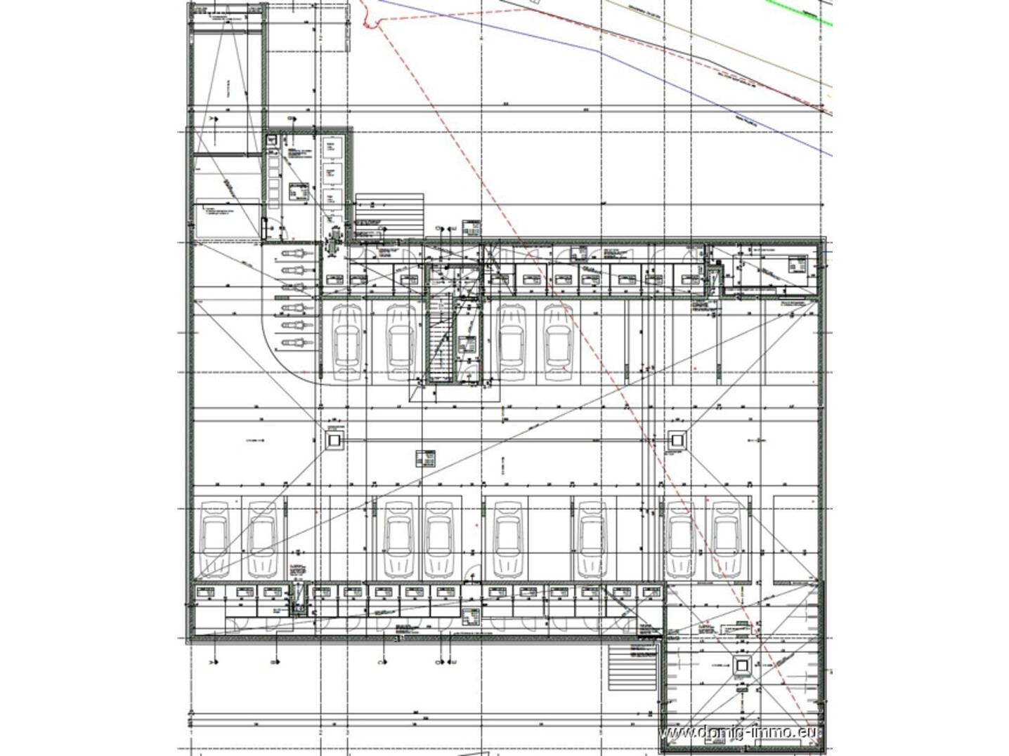 Grundriss Tiefgarage