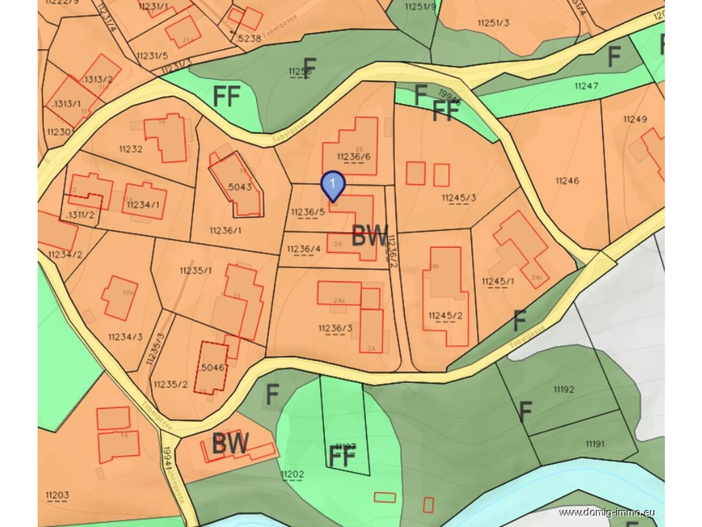 Lageplan / Flächenwidmung
