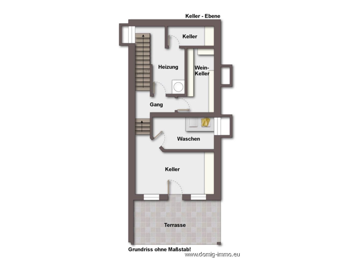 Grundriss Keller Ebene ohne Maßstab