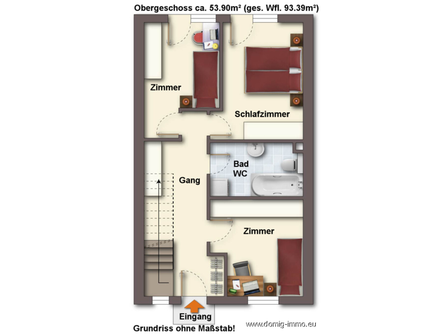Grundriss Obergeschoss