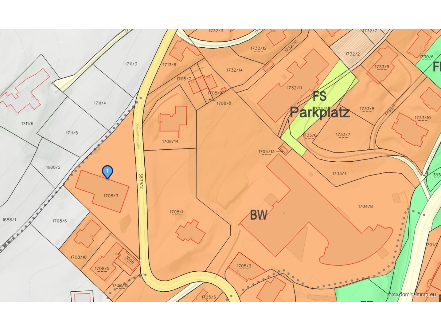 Lageplan / Flächenwidmung