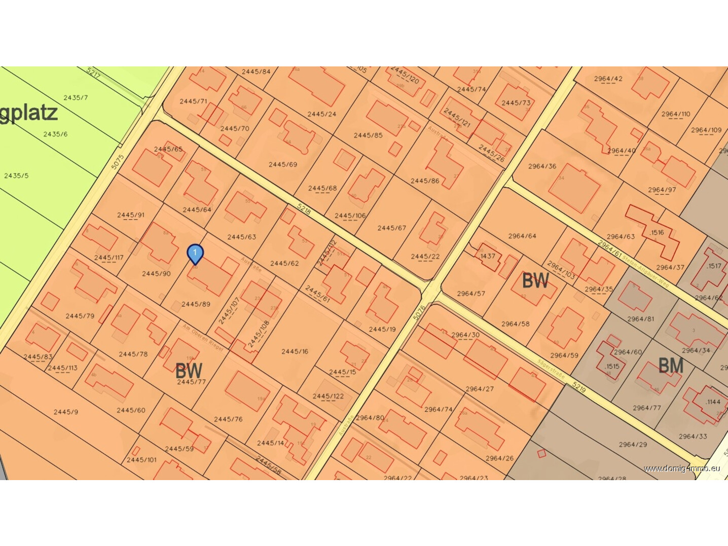 Lageplan / Flächenwidmung