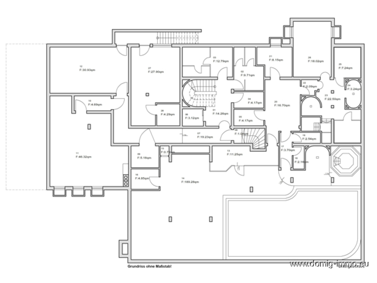 Grundriss Untergeschoss ohne Maßstab