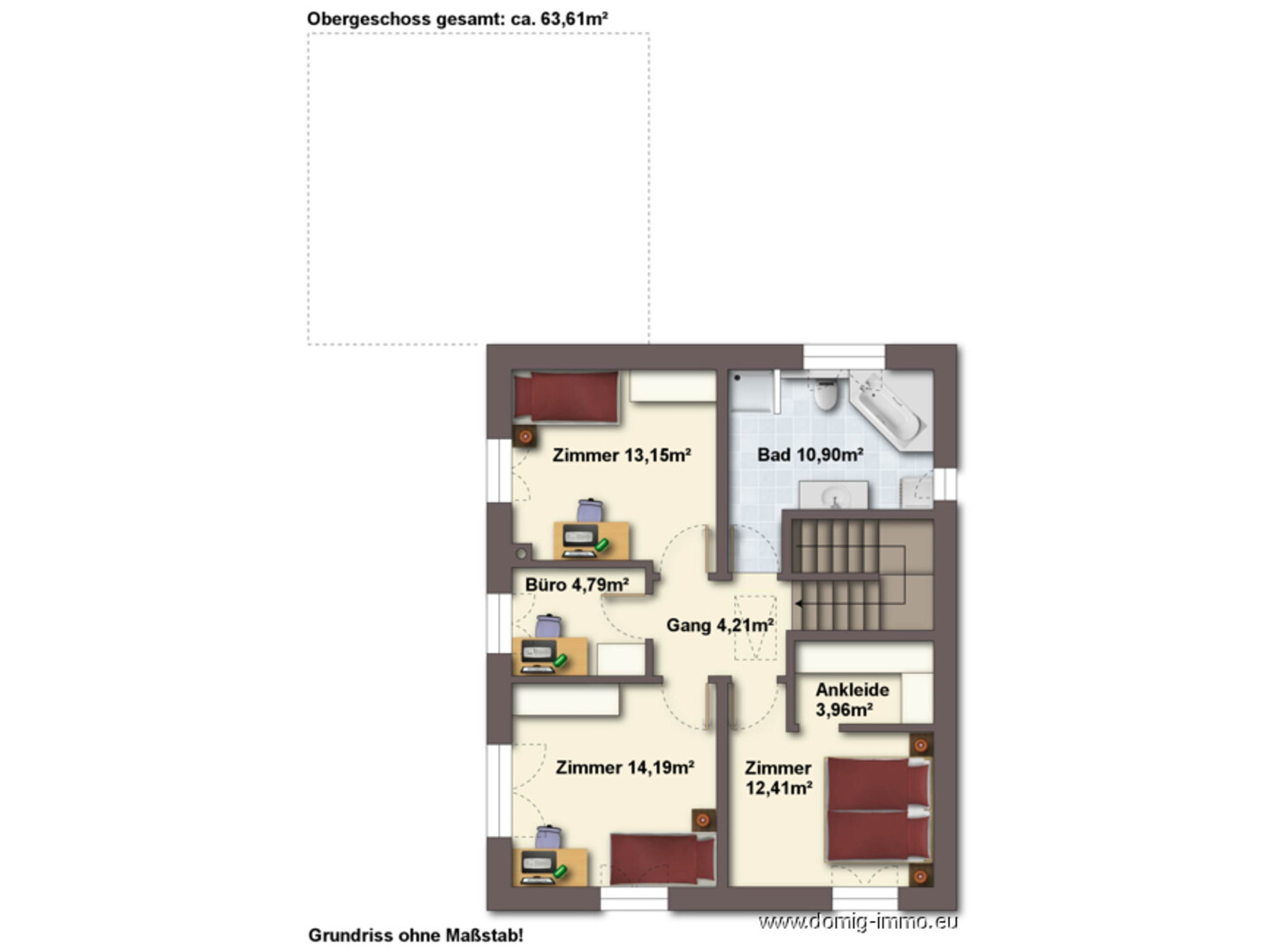 Grundriss Obergeschoss