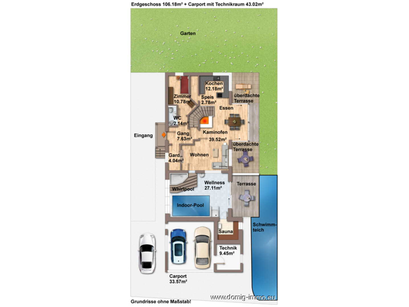 Grundriss EG ohne Maßstab