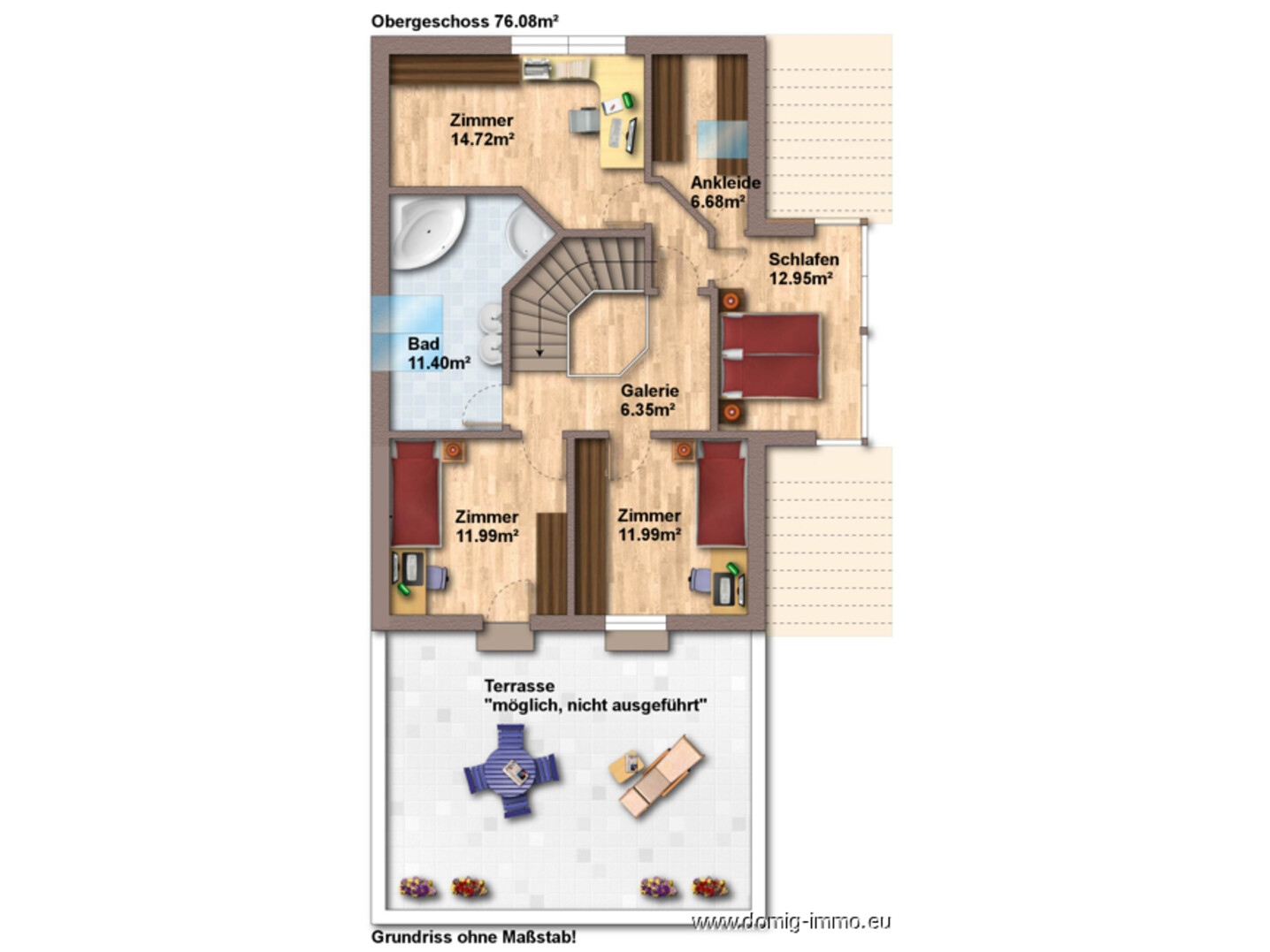 Grundriss OG ohne Maßstab