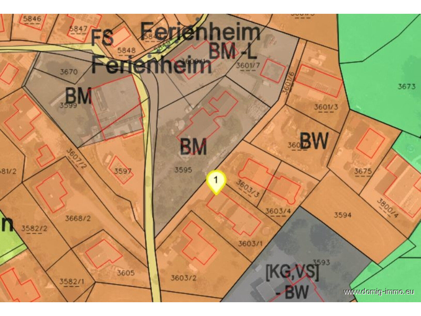 Lageplan / Widmungsplan