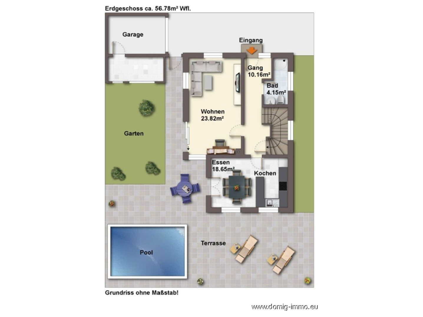 Grundriss EG ohne Maßstab