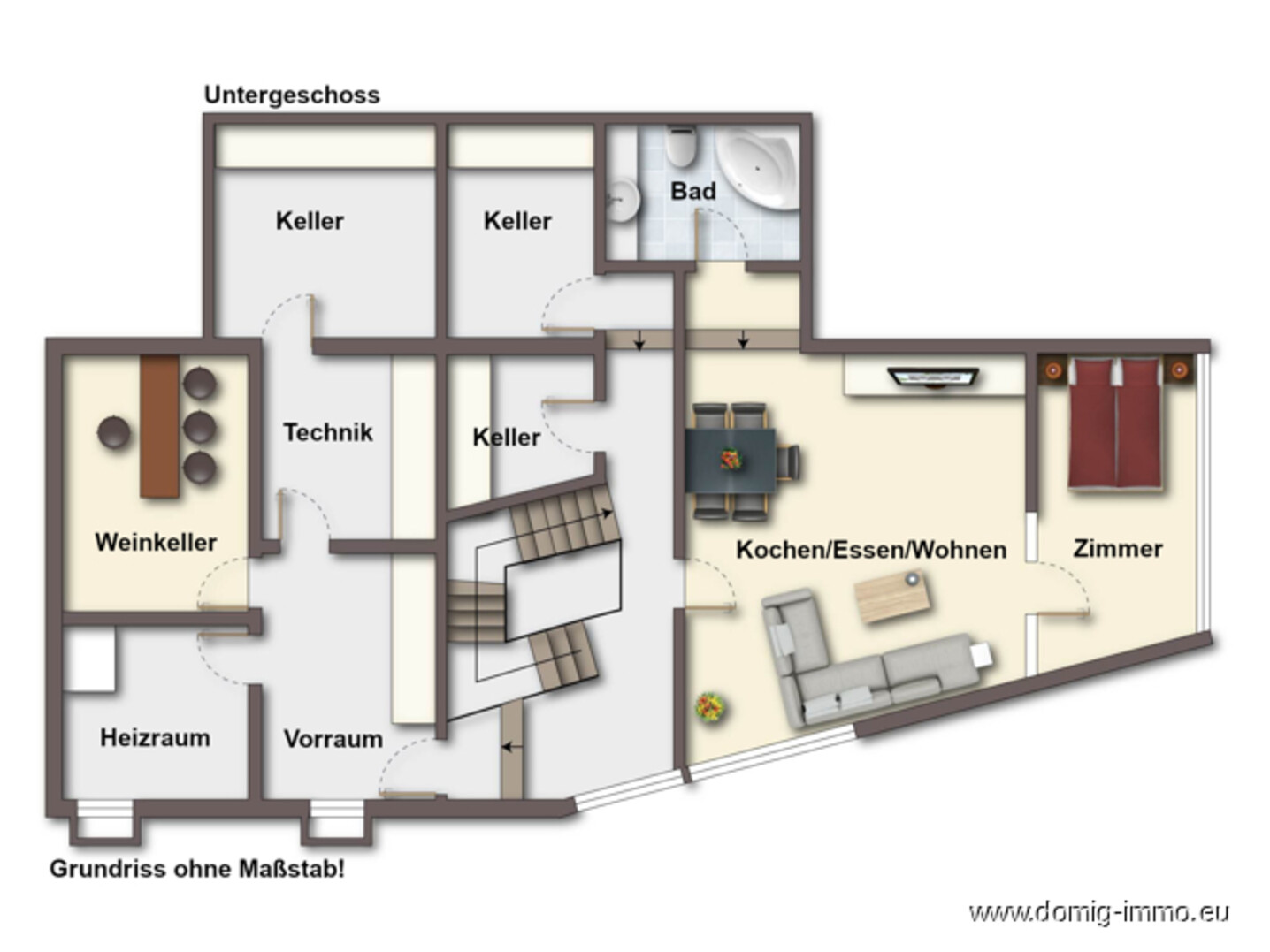 Grundriss UG ohne Maßstab