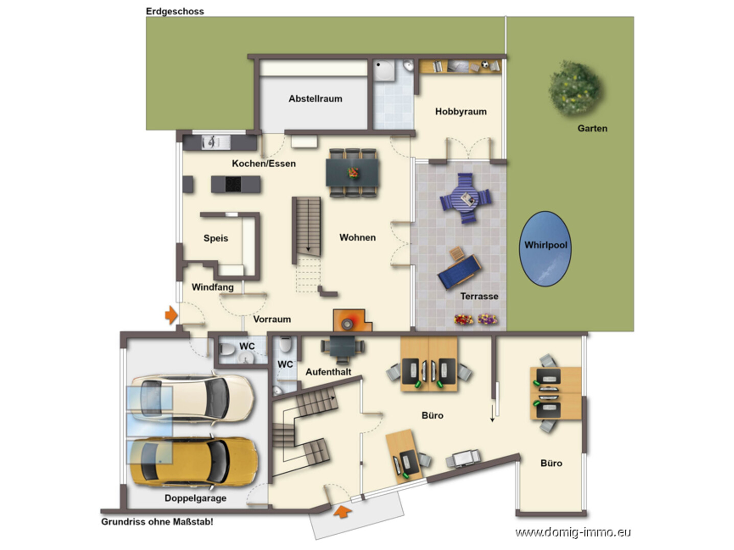 Grundriss EG ohne Maßstab