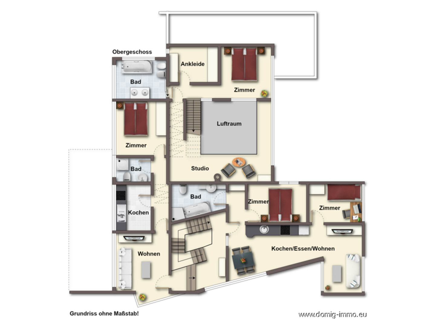 Grundriss OG ohne Maßstab