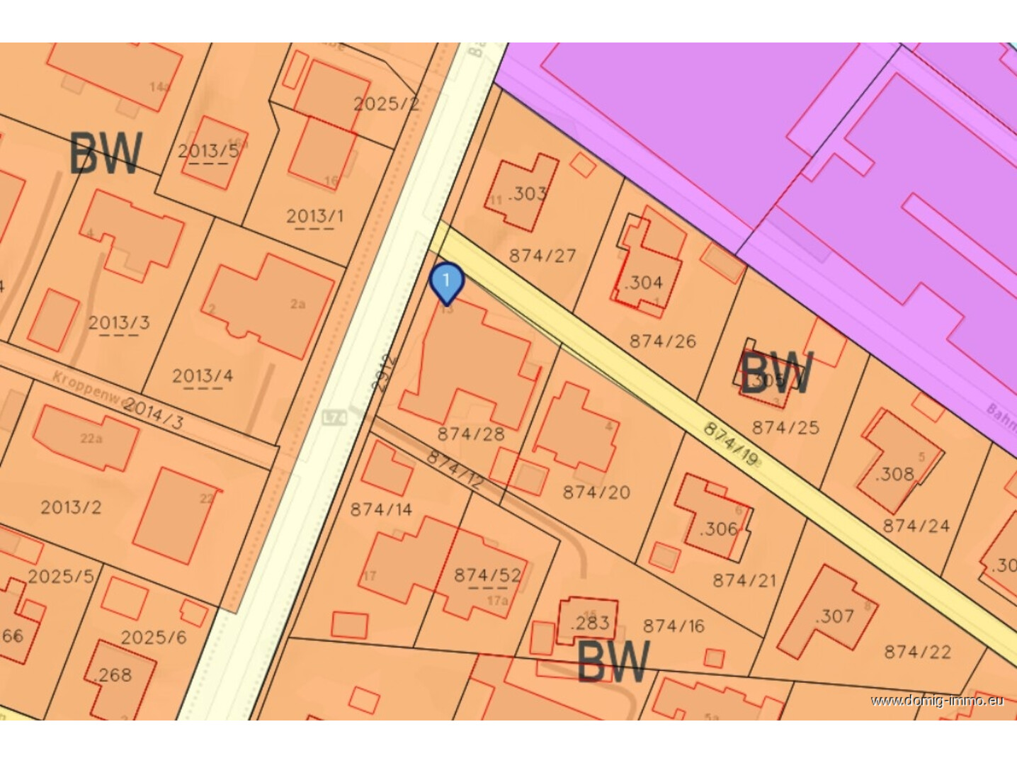 Lageplan / Widmungsplan