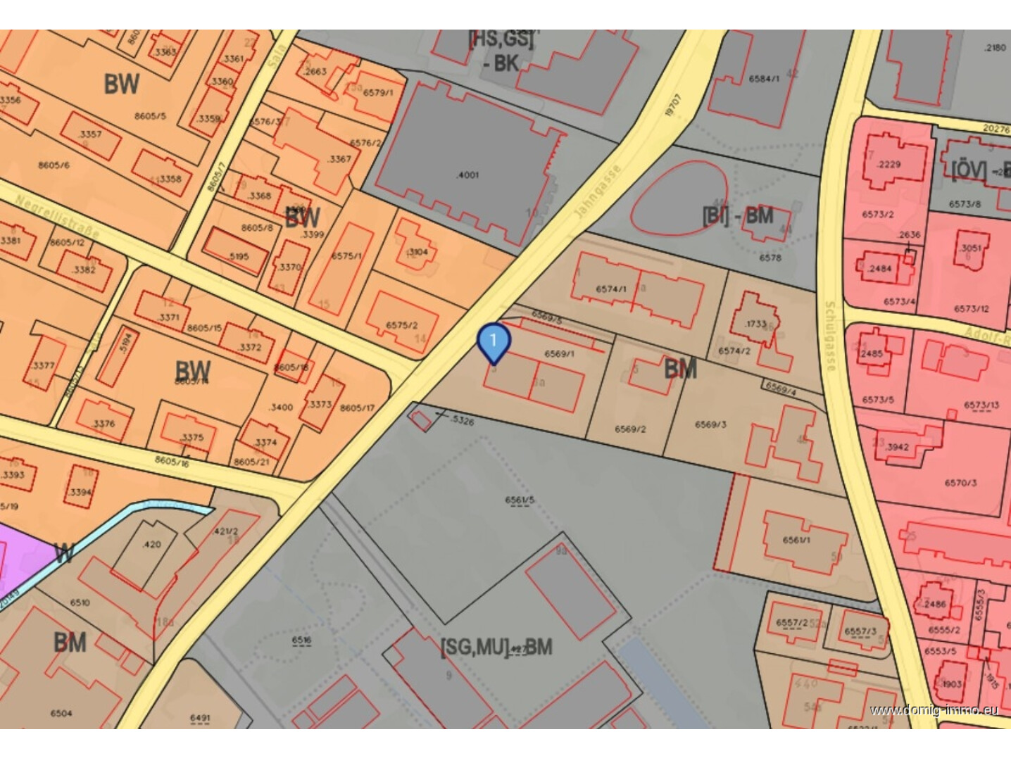 Lageplan / Widmungsplan