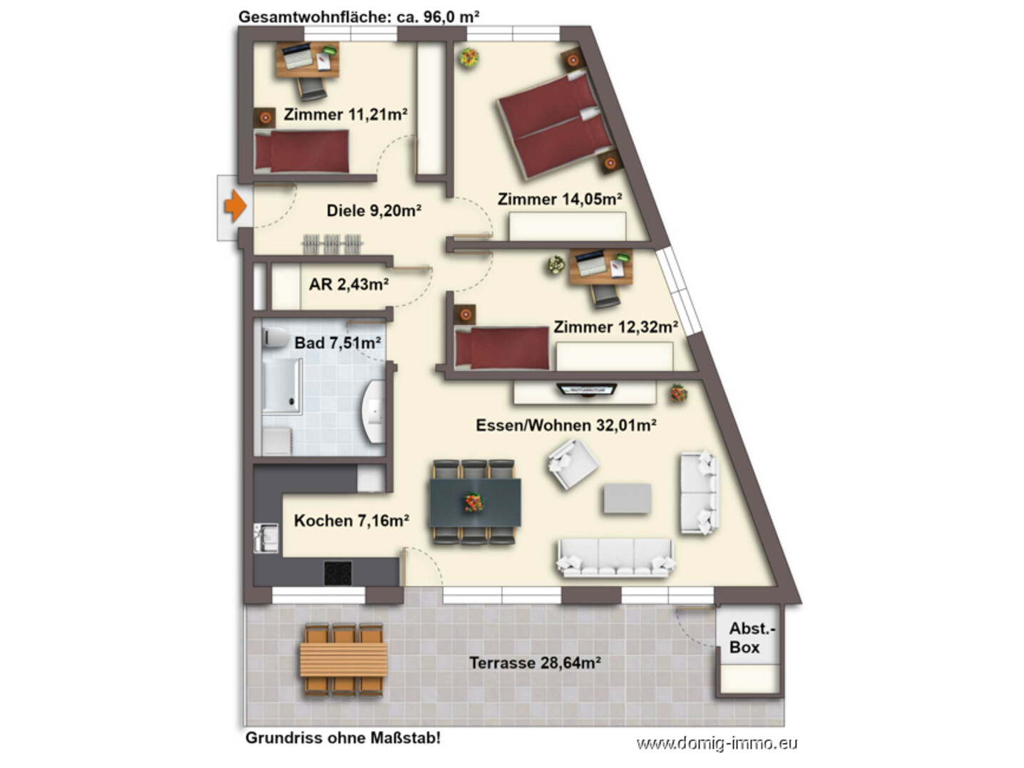 Grundriss ohne Maßstab