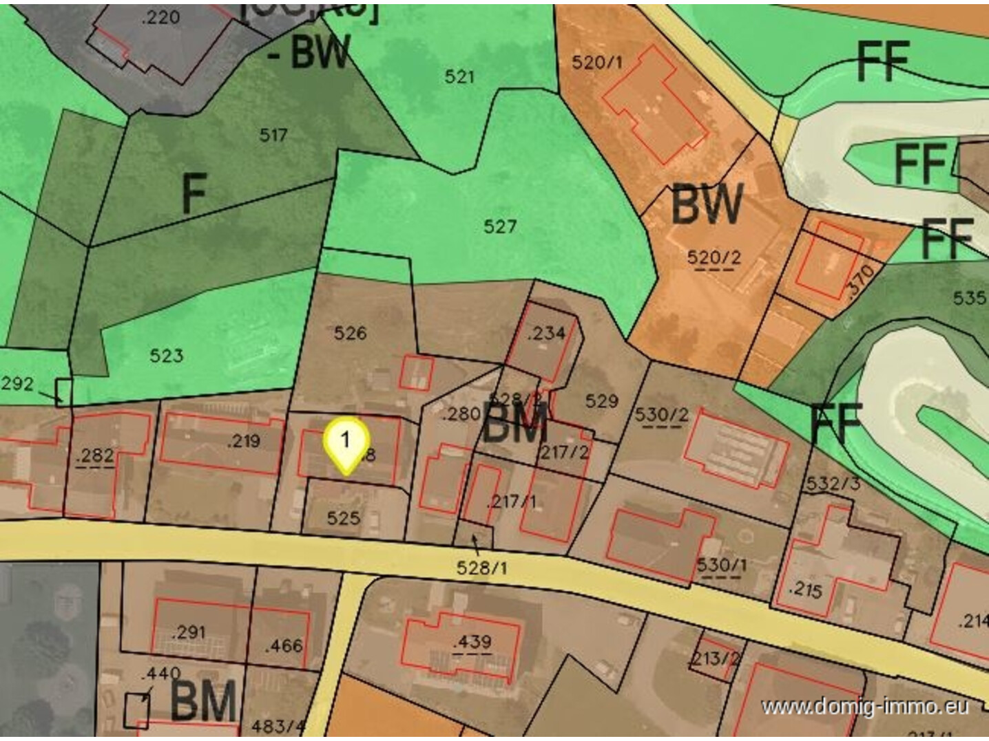 Lageplan / Widmungsplan