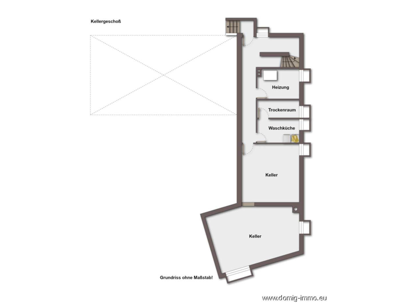 Grundriss Keller ohne Maßstab