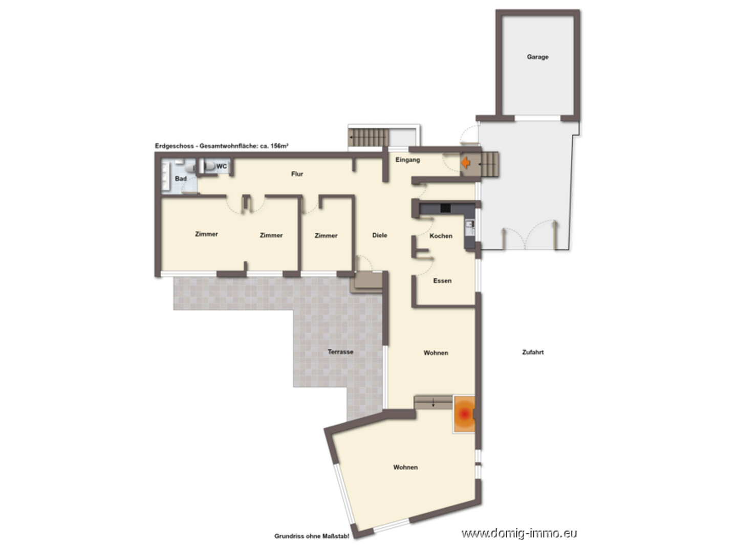 Grundriss Erdgeschoss ohne Maßstab