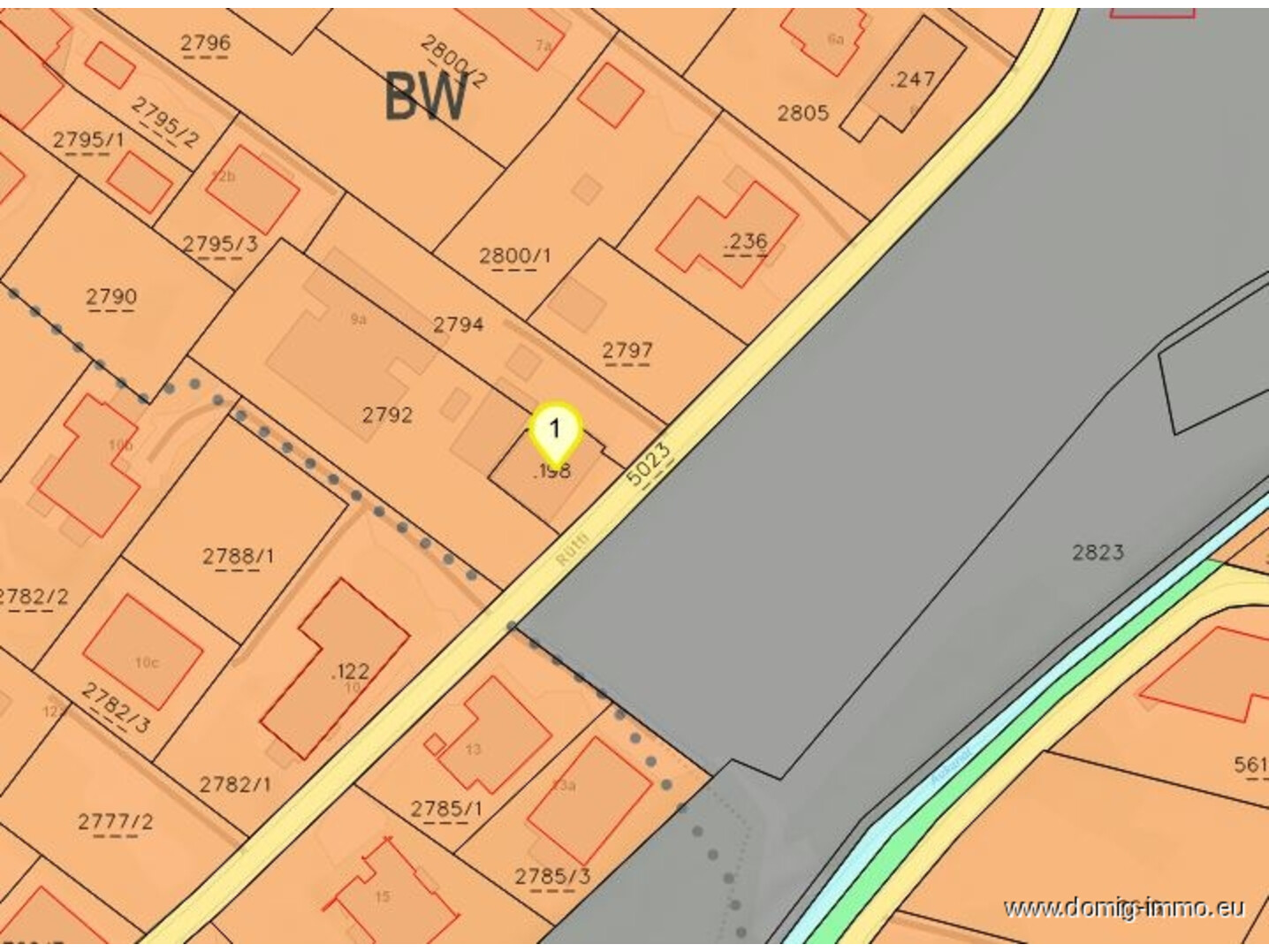 Lageplan / Widmungsplan