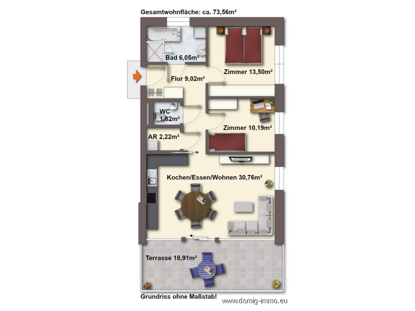 Grundriss ohne Maßstab