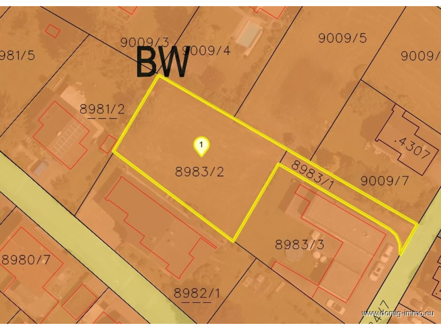 Lageplan / Widmungsplan
