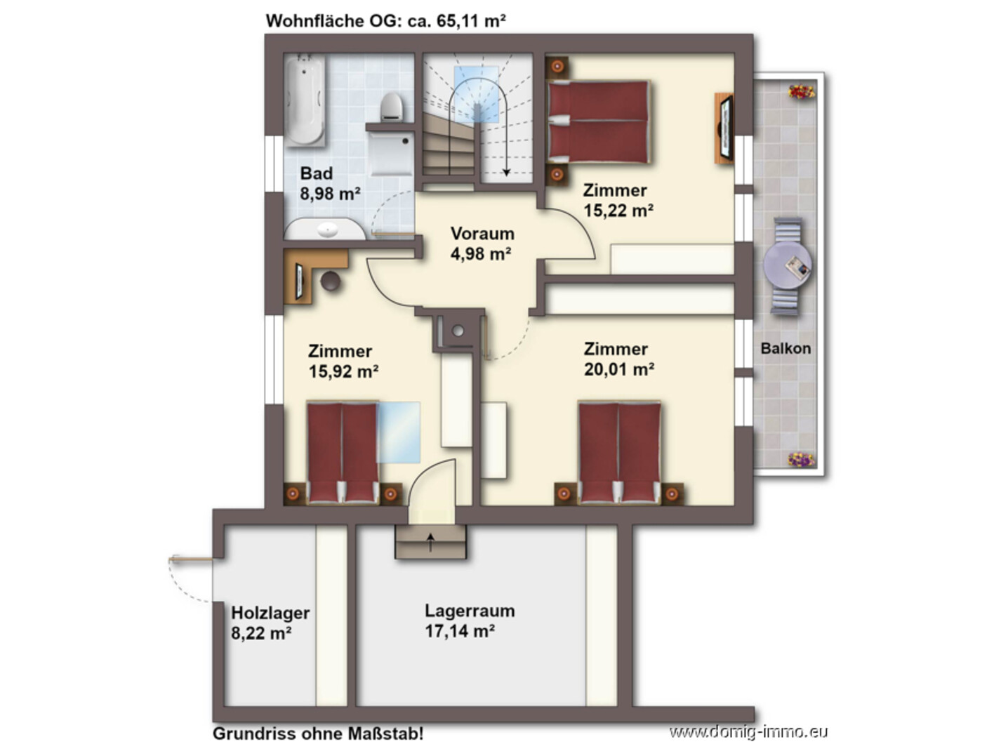 Grundriss OG ohne Maßstab