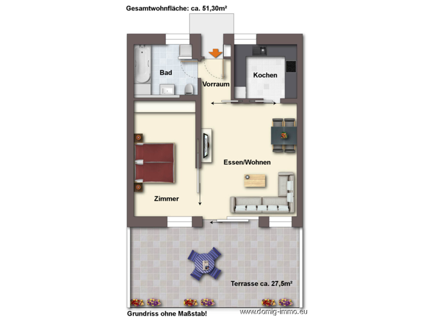 Grundriss ohne Maßstab