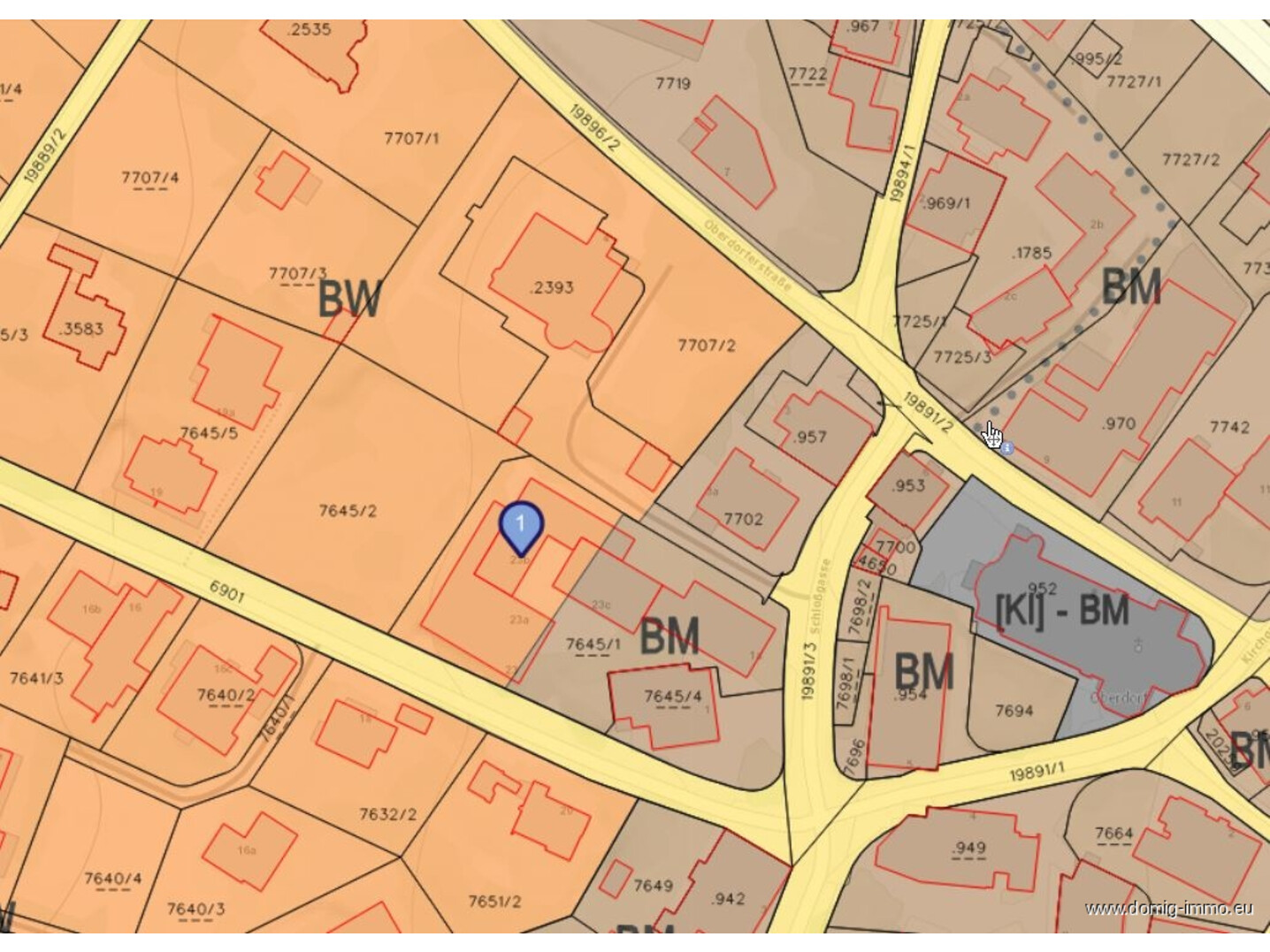 Lageplan / Widmungsplan