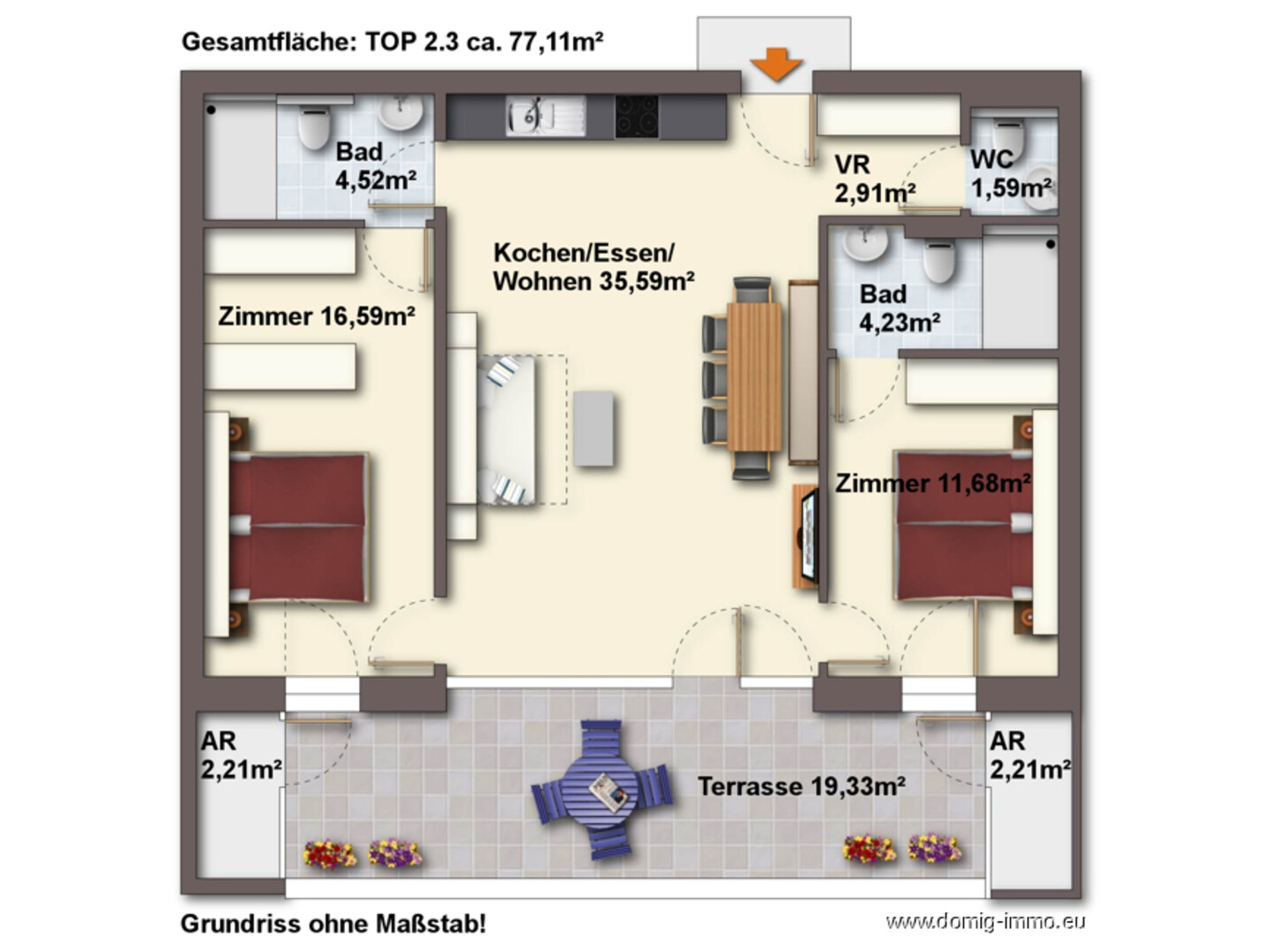 Grundriss 2.OG Top 3