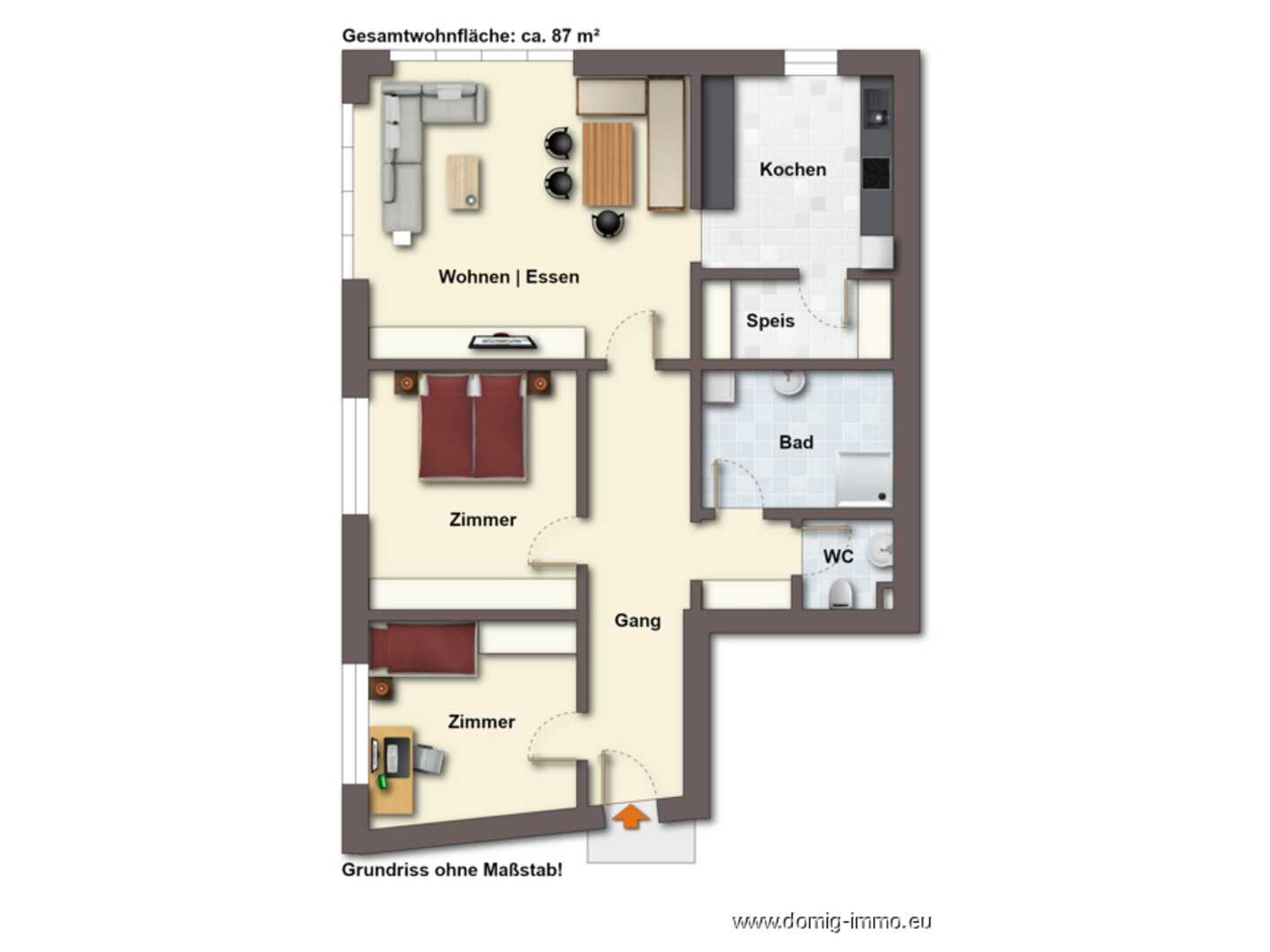 Grundriss ohne Maßstab